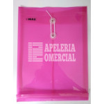 SOBRES DE PLASTICO T.OFICIO ROSA