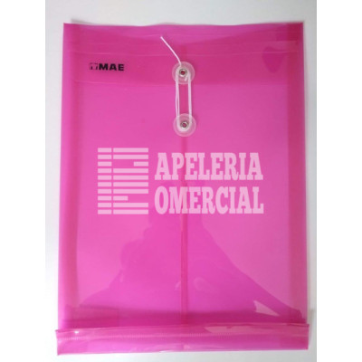 SOBRES DE PLASTICO T.OFICIO ROSA