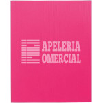 PASTAS P/ENCUADERNAR TRANSPARENTE RAYADO T.C JGO. ROSA