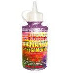 PEGAMENTO CON DIAMANTINA 60 ML. LILA